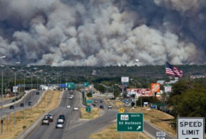 Photo of the Bastrop, Texas fire