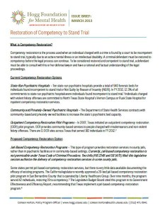 Competency Restoration Brief Cover