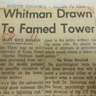News clipping about Charles Whitman