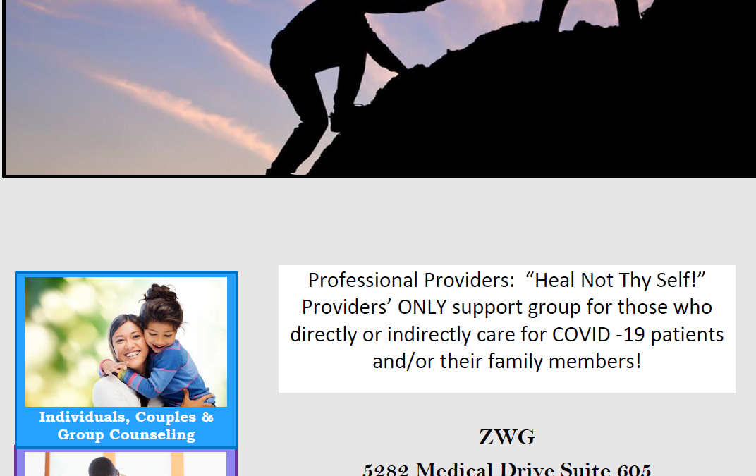“Provider Heal Not Thy Self” Support Group