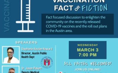 Virtual Town Hall Meeting TONIGHT 3/3 – COVID Vaccination Fact or Fiction