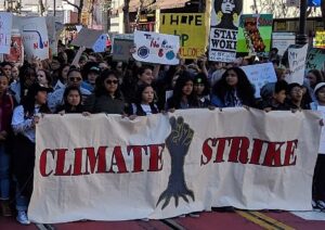 2019 Youth Climate strike in San Francisco. Fighting back against climate anxiety.