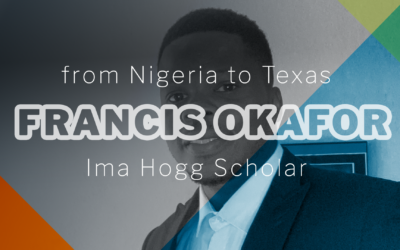 From Nigeria to Texas: Francis Okafor, Ima Hogg Scholar