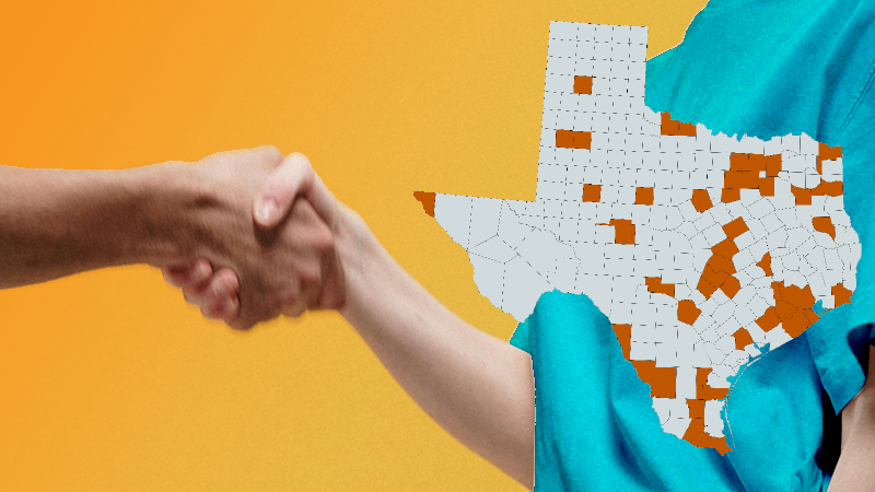 Texas counties map