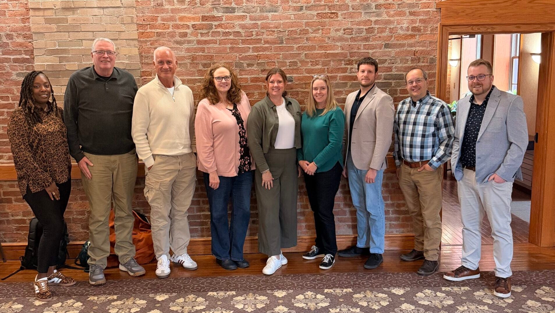 Tammy Heinz (fourth from left) and her small group.